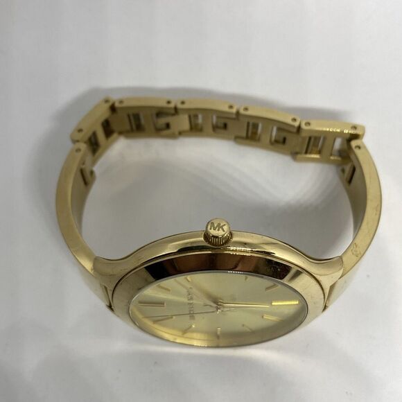 Michael Kors Slim Runway MK3275 Women's Gold Stainless Steel Analog Watch MP893 - Picture 8 of 12